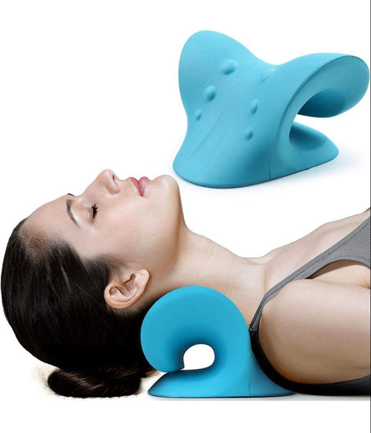 Expertomind Neck Relaxer Expertomind Neck Relaxer | Cervical Pillow | Neck & Shoulder Support for Pain Relief | Chiropractic Acupressure Massage | Durable and Soft | Portable & Easy to Carry - Blue Color Massager  (Blue)